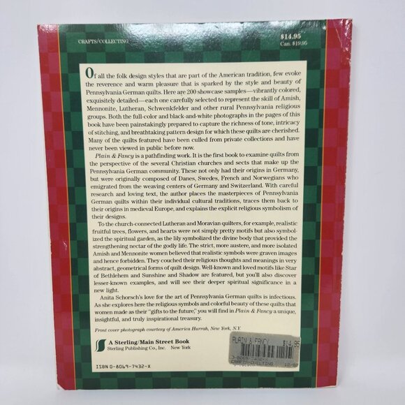 Plain & Fancy Country Quilts Of The Pennsylvania-Germans Book By Anita Schorsch - Picture 2 of 9